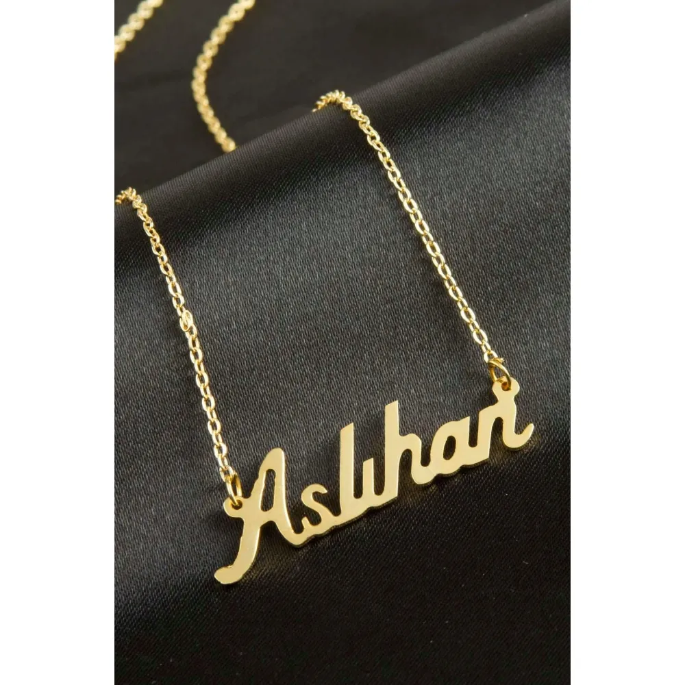 Aslıhan isimli kolye -Sarı