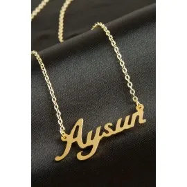 Aysun Isimli Kolye -Sarı