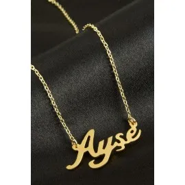 Ayşe Isimli Kolye -Sarı