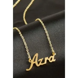 Azra Isimli Kolye -Sarı