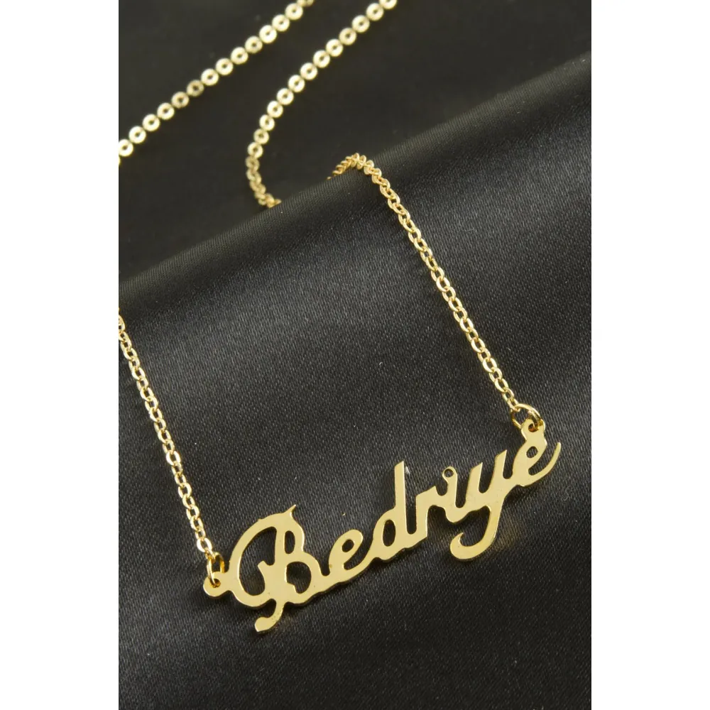 Bedriye isimli kolye -Sarı
