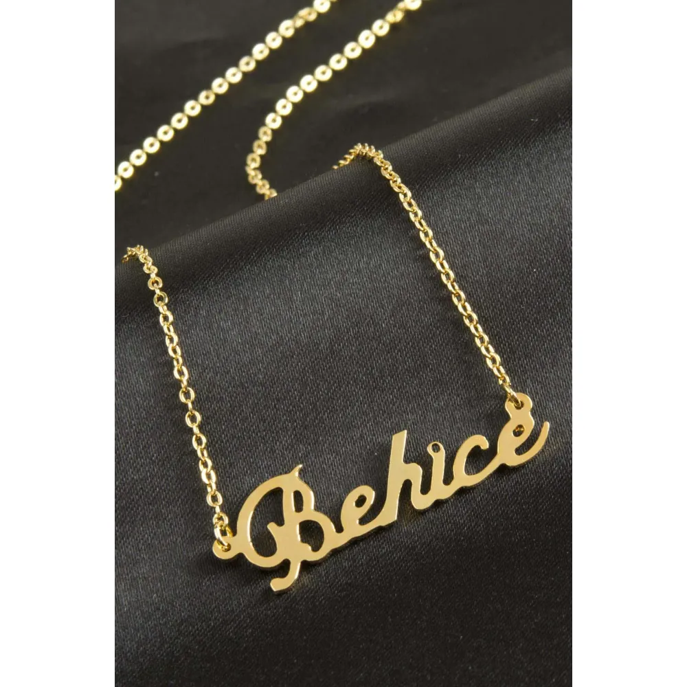 Behice isimli kolye -Sarı