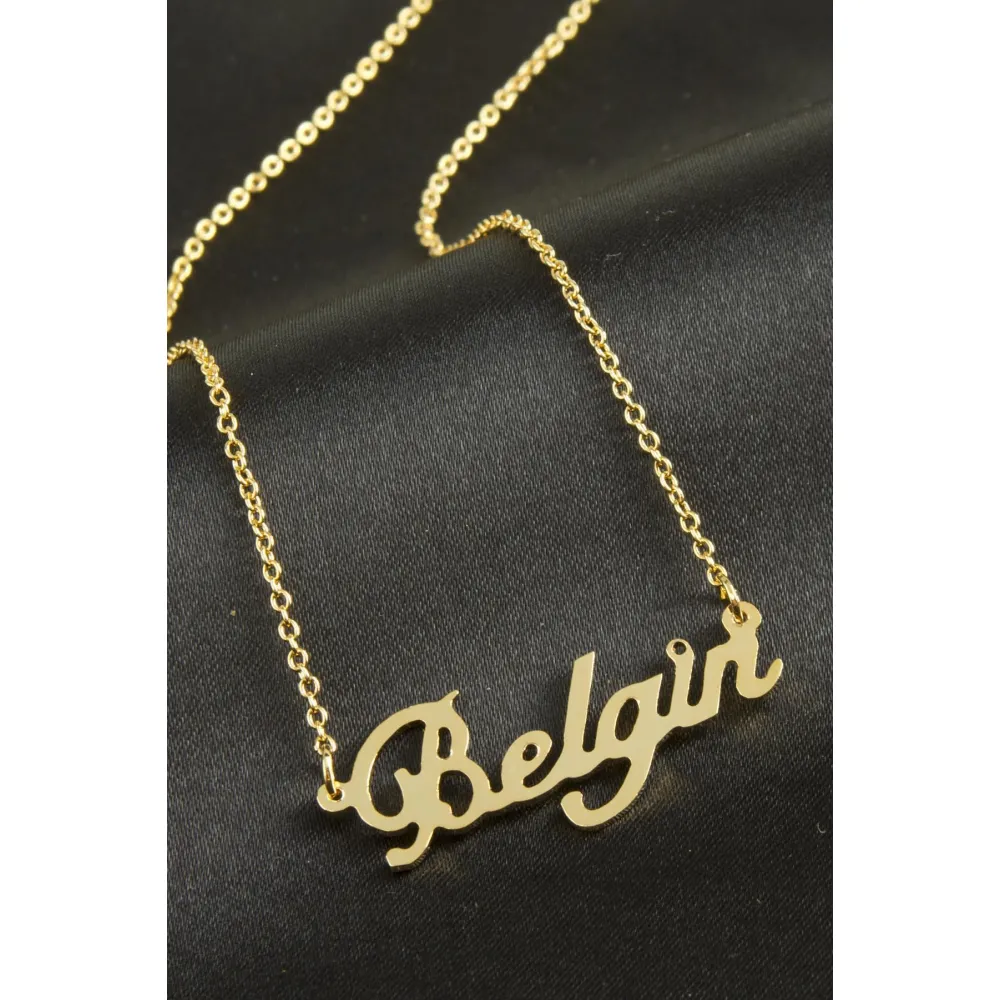 Belgin isimli kolye -Sarı