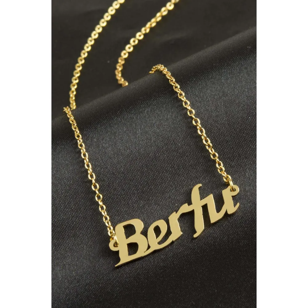 Berfu isimli kolye -Sarı