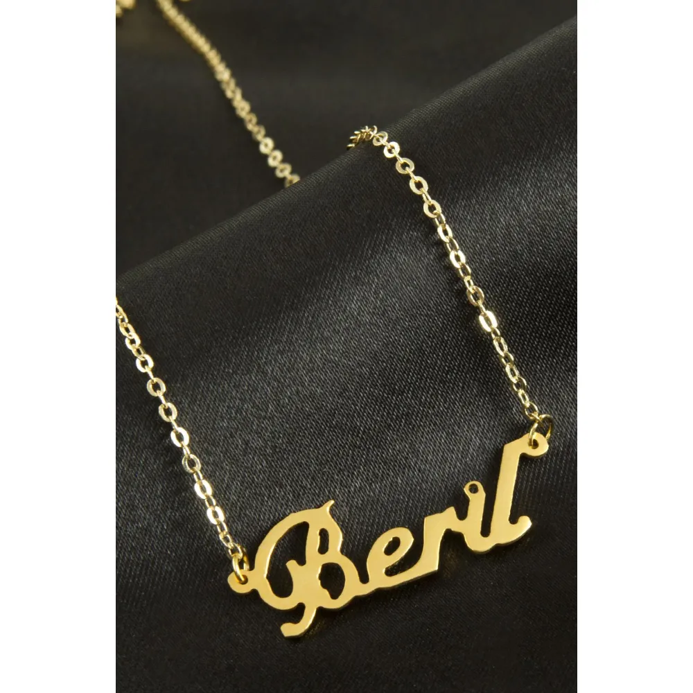 Beril isimli kolye -Sarı