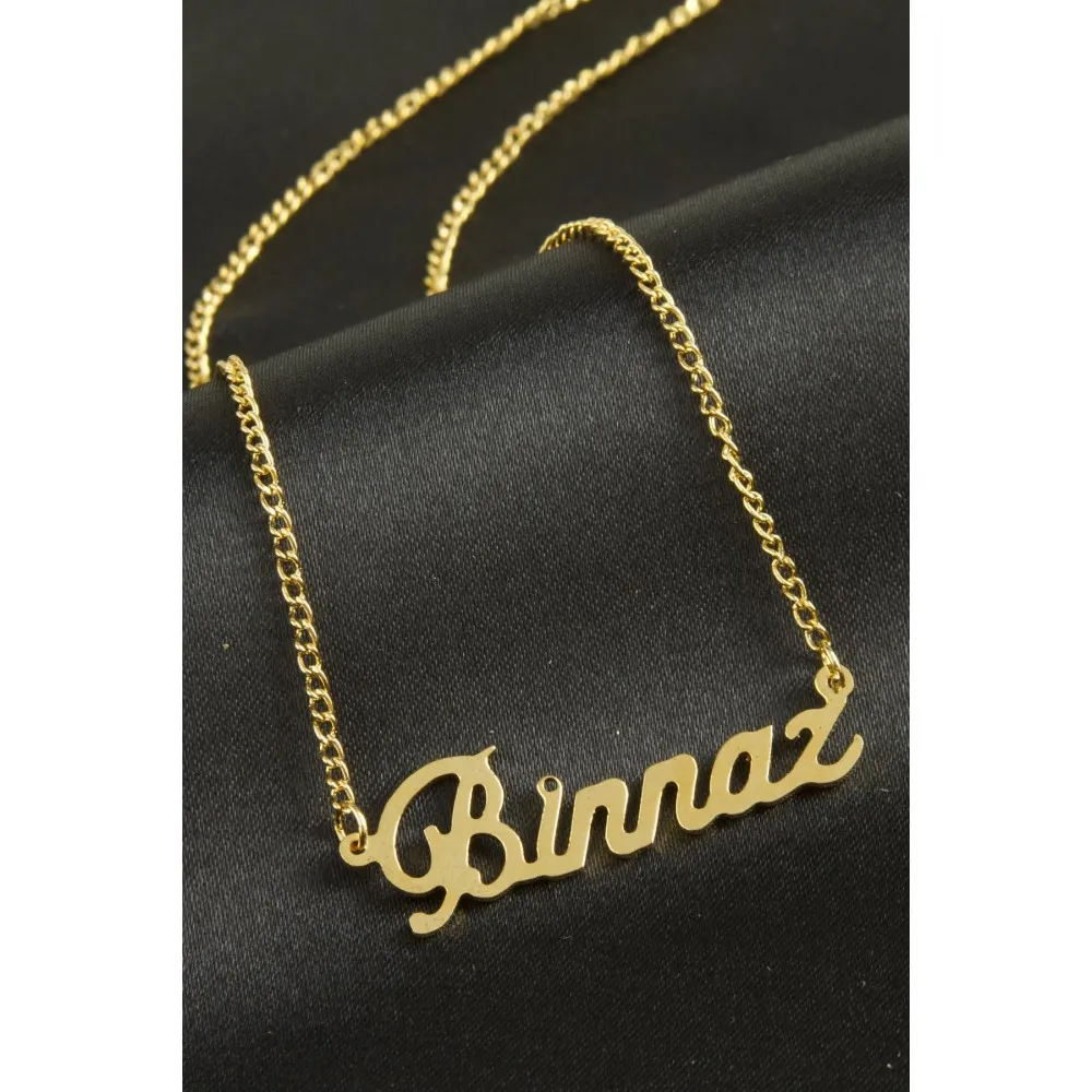 Binnaz Isimli Kolye -Sarı