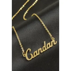 Candan Isimli Kolye -Sarı