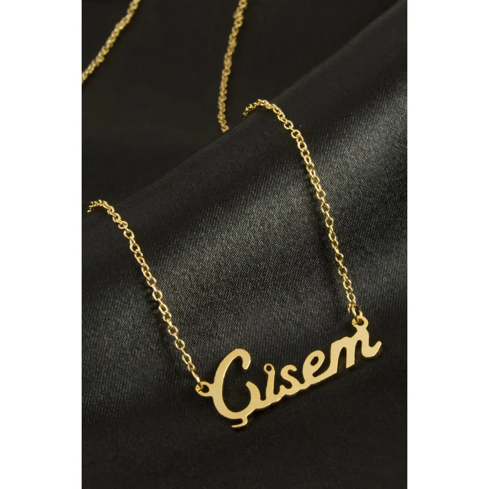 Çisem isimli kolye -Sarı