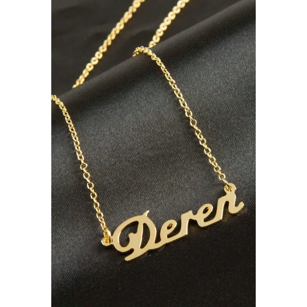 Deren isimli kolye -Sarı