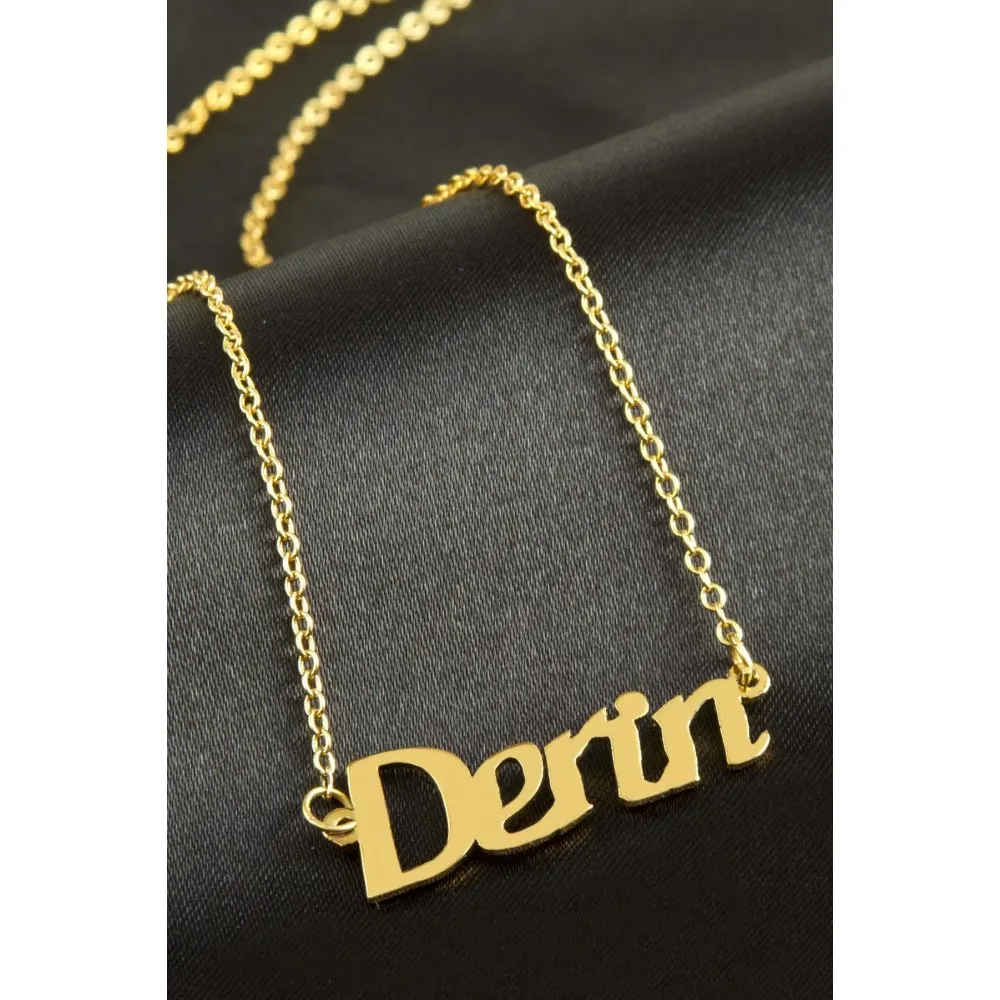 Derin isimli kolye -Sarı