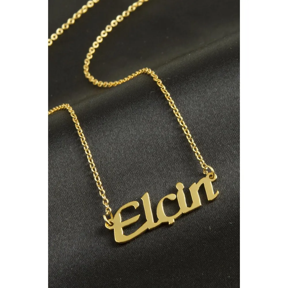 Elçin isimli kolye -Sarı