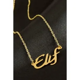 Elif isimli kolye -Sarı
