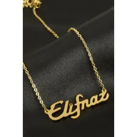 Elifnaz isimli kolye -Sarı