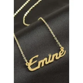 Emine isimli kolye -Sarı