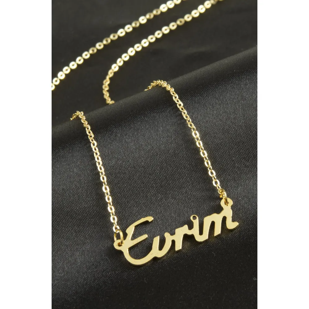 Evrim isimli kolye -Sarı
