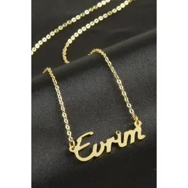 Evrim isimli kolye -Sarı