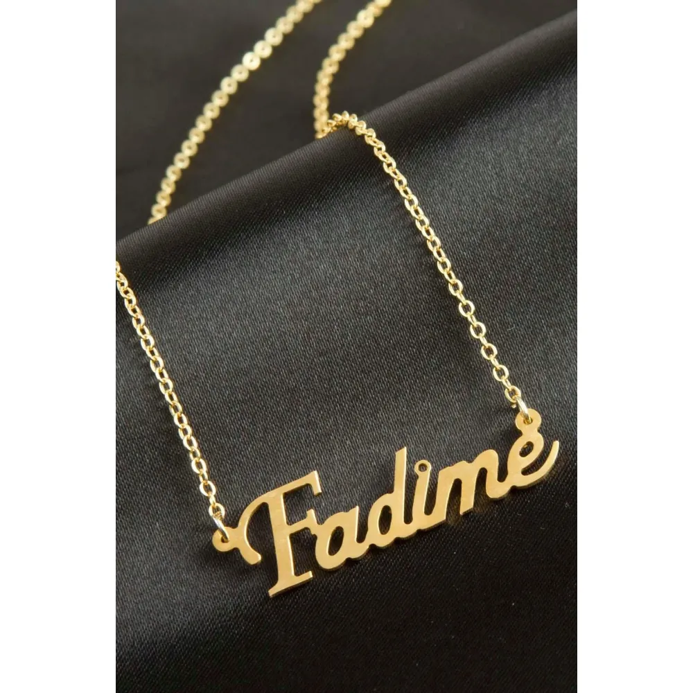Fadime isimli kolye -Sarı