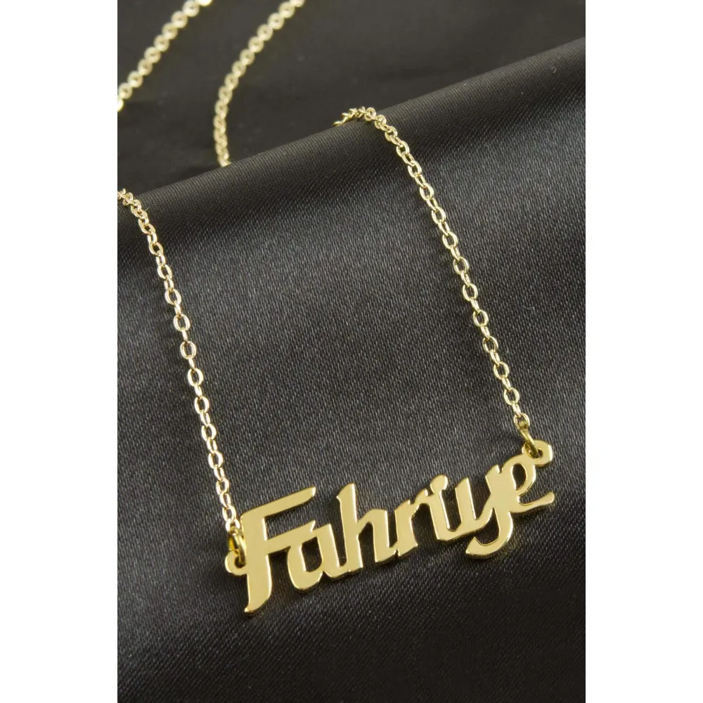 Fahriye isimli kolye -Sarı