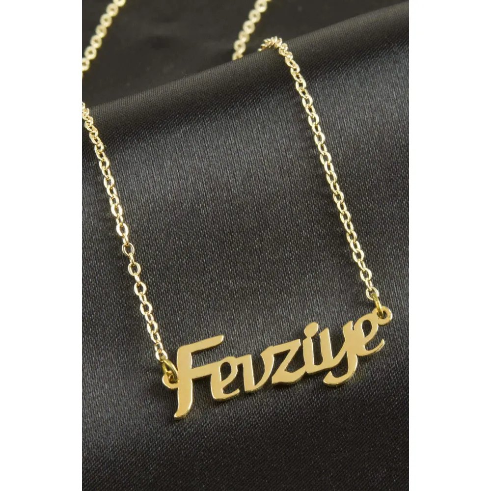 Fevziye isimli kolye -Sarı