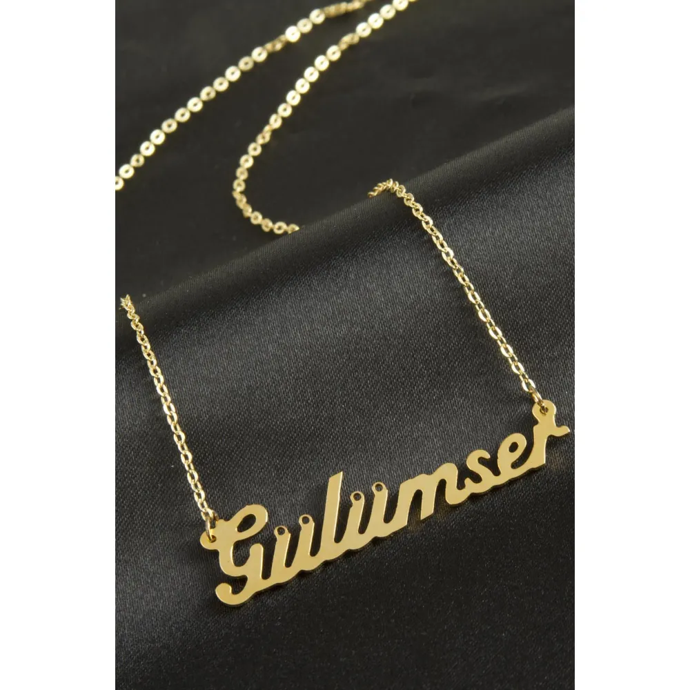 Gülümser isimli kolye -Sarı