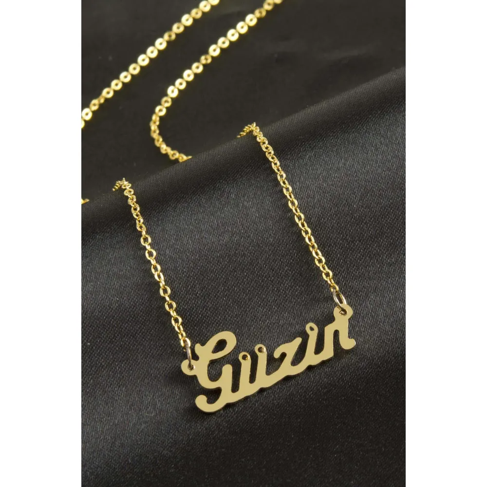 Güzin isimli kolye -Sarı