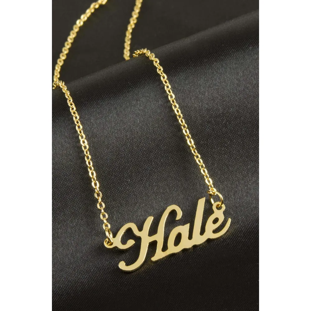 Hale isimli kolye -Sarı