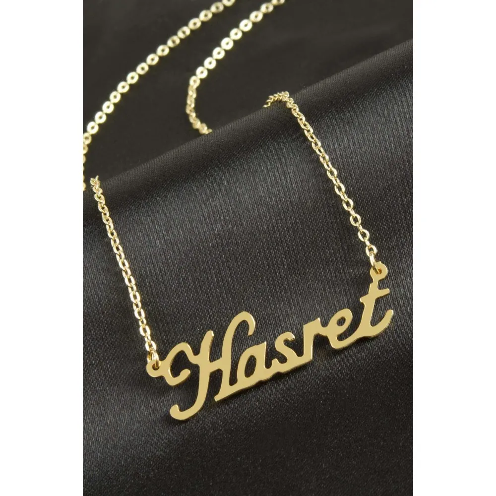 Hasret isimli kolye -Sarı