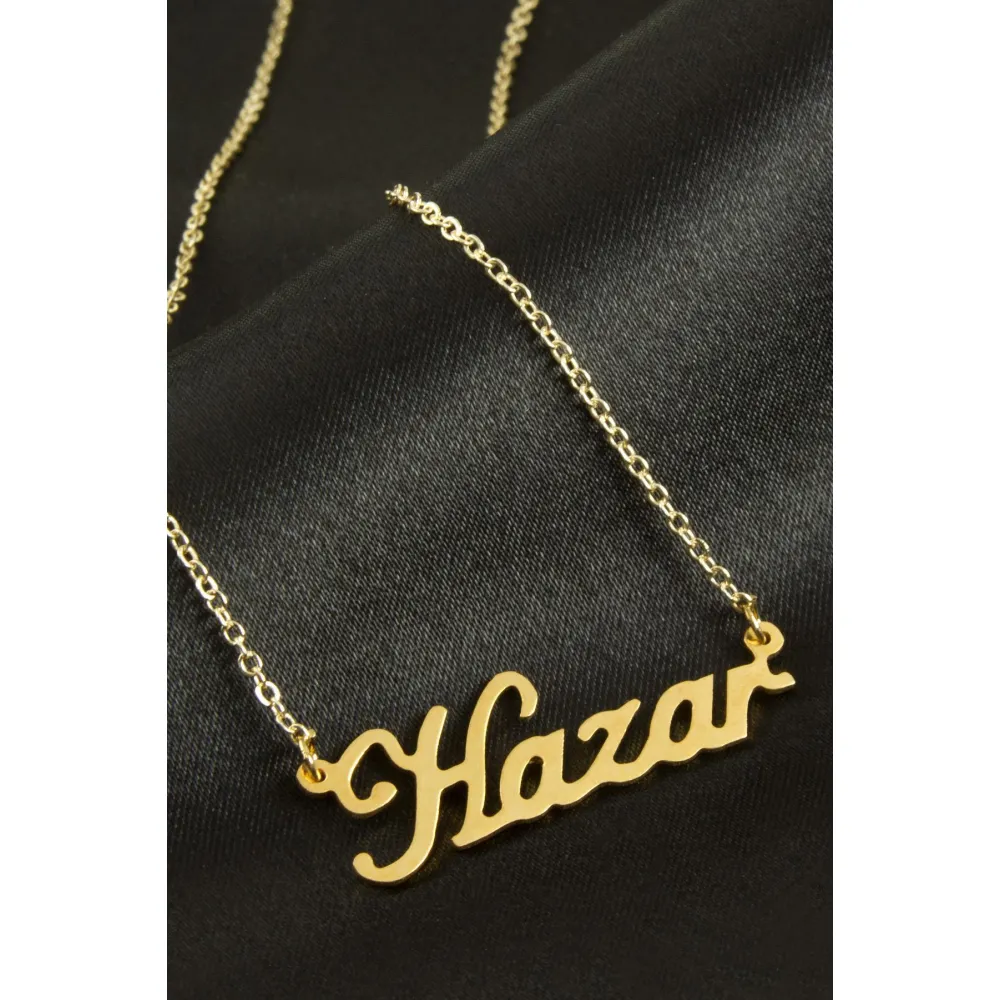 Hazar isimli kolye -Sarı