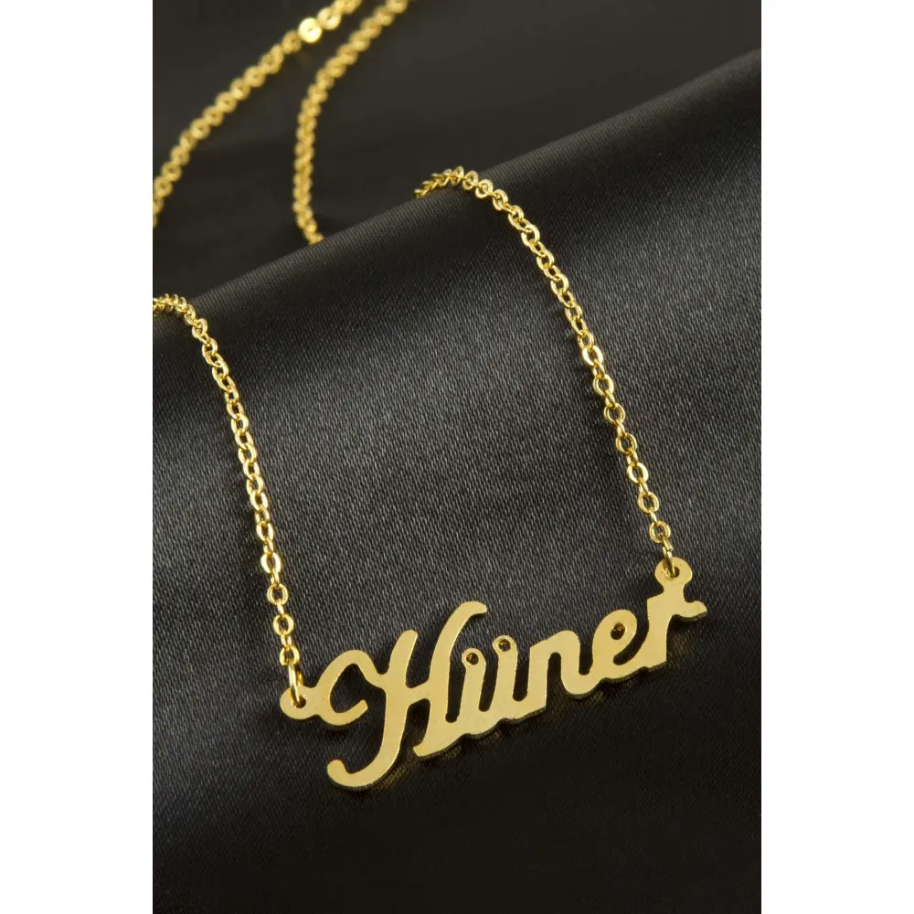 Hüner isimli kolye -Sarı