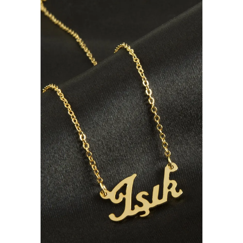 Işık isimli kolye -Sarı