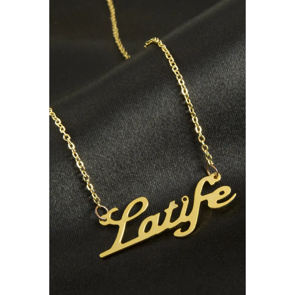 Latife isimli kolye -Sarı