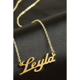 Leyla isimli kolye -Sarı