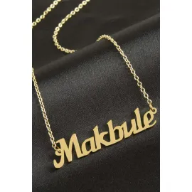 Makbule isimli kolye -Sarı