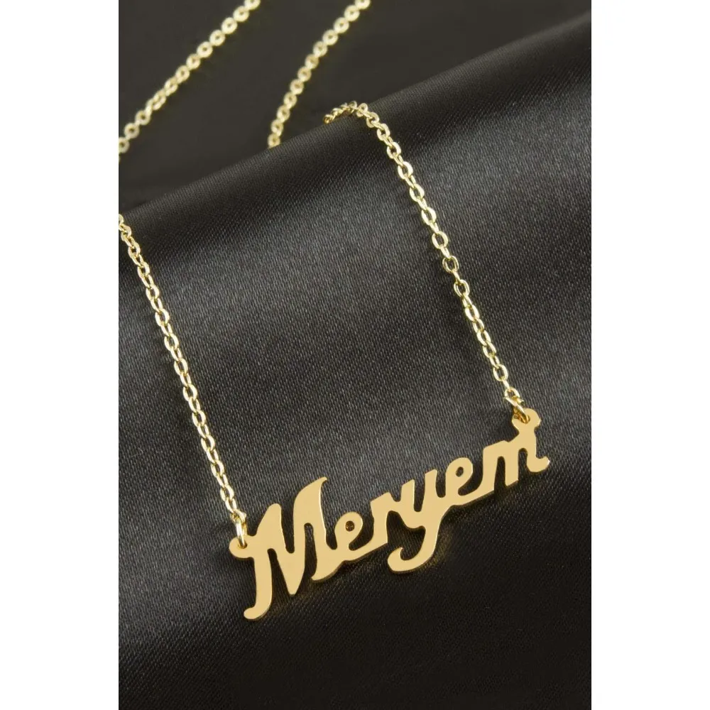 Meryem isimli kolye -Sarı