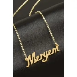 Meryem isimli kolye -Sarı