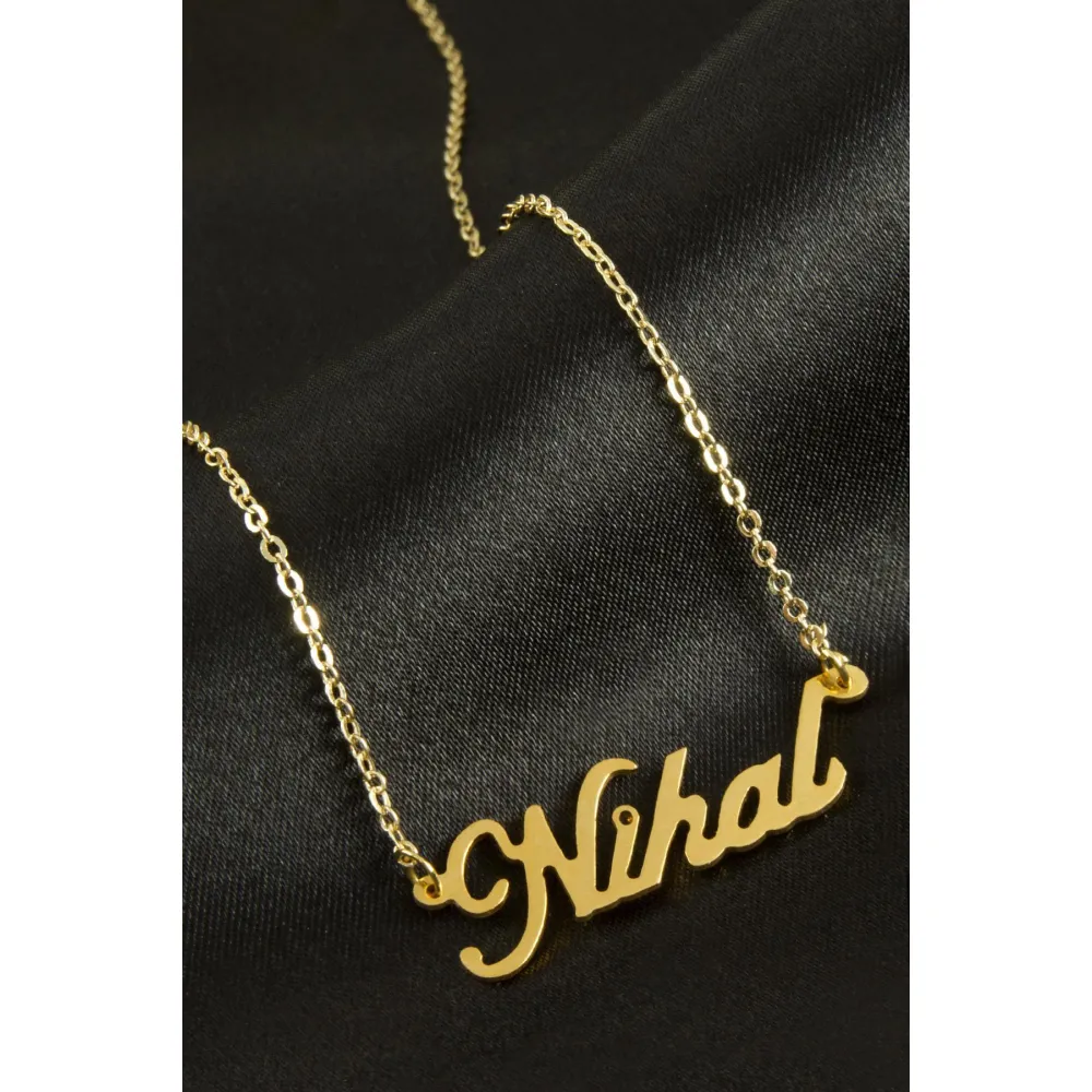 Nihal isimli kolye -Sarı