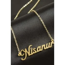 Nisanur Isimli Kolye -Sarı