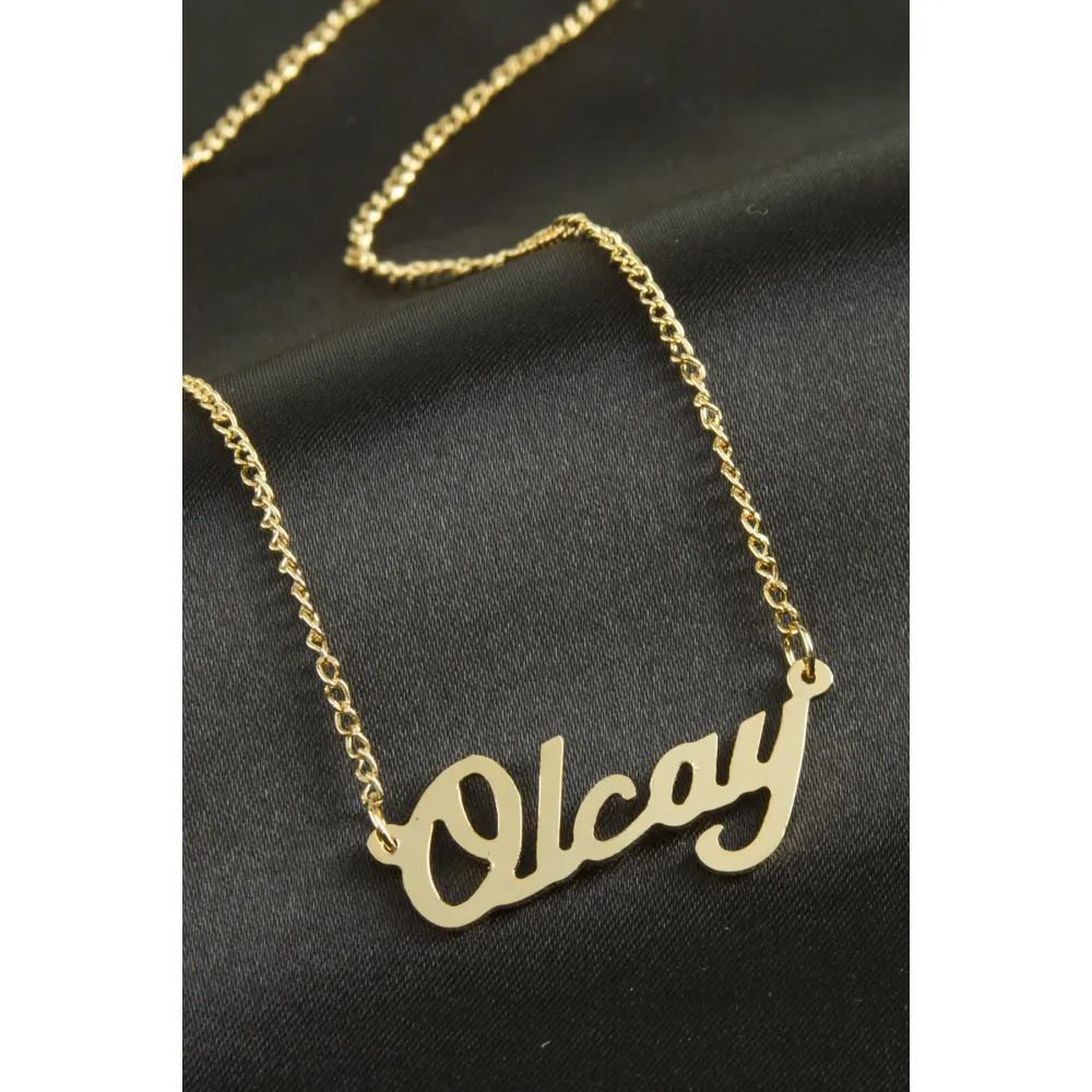 Olcay isimli kolye -Sarı