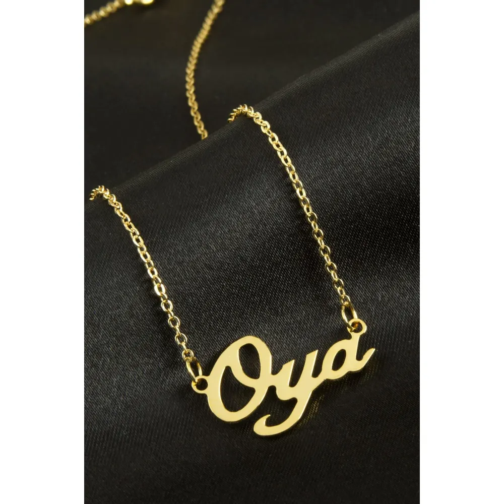 Oya isimli kolye -Sarı