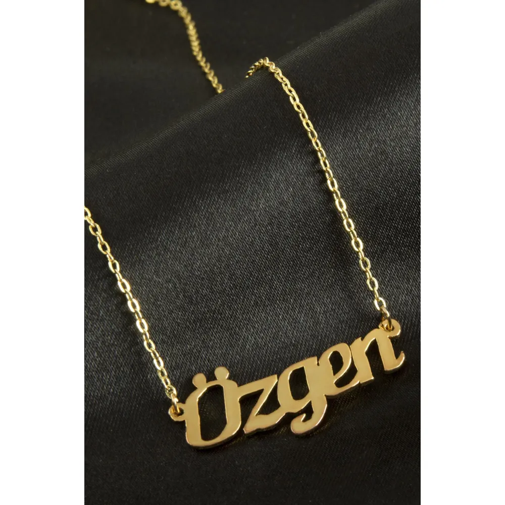 Özgen isimli kolye -Sarı