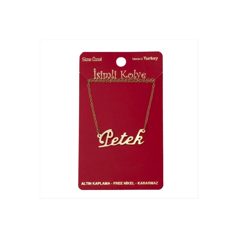 Petek isimli kolye -Sarı