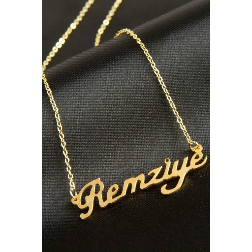 Remziye isimli kolye -Sarı
