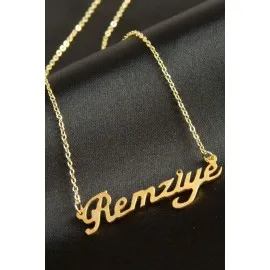 Remziye isimli kolye -Sarı