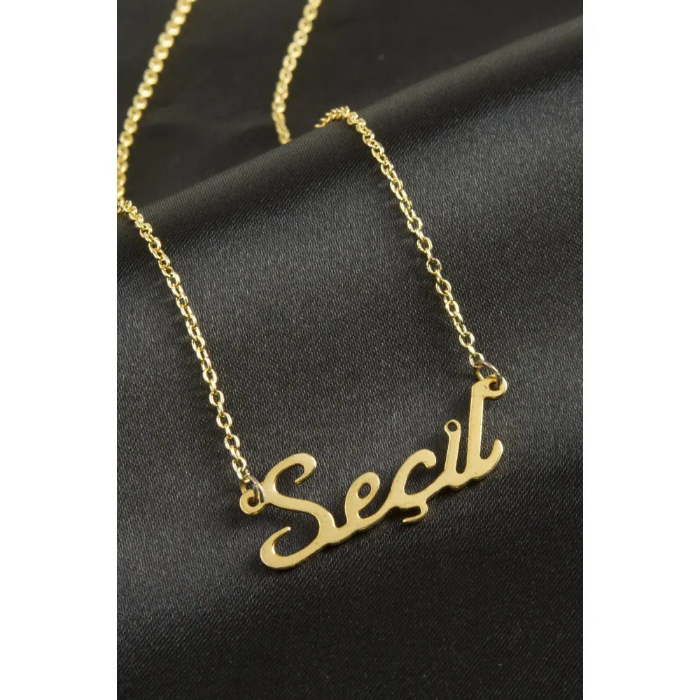 Seçil isimli kolye -Sarı