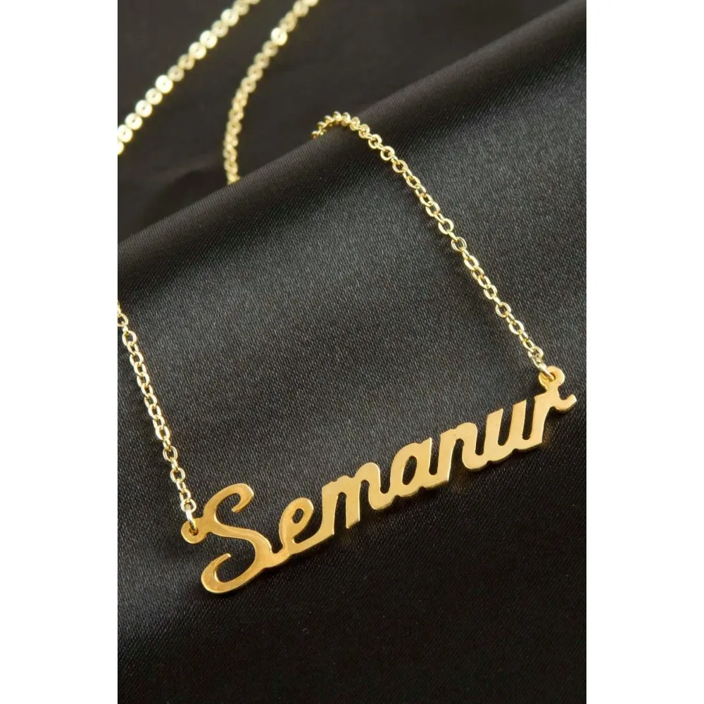 Semanur isimli kolye -Sarı