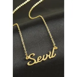 Sevil isimli kolye -Sarı