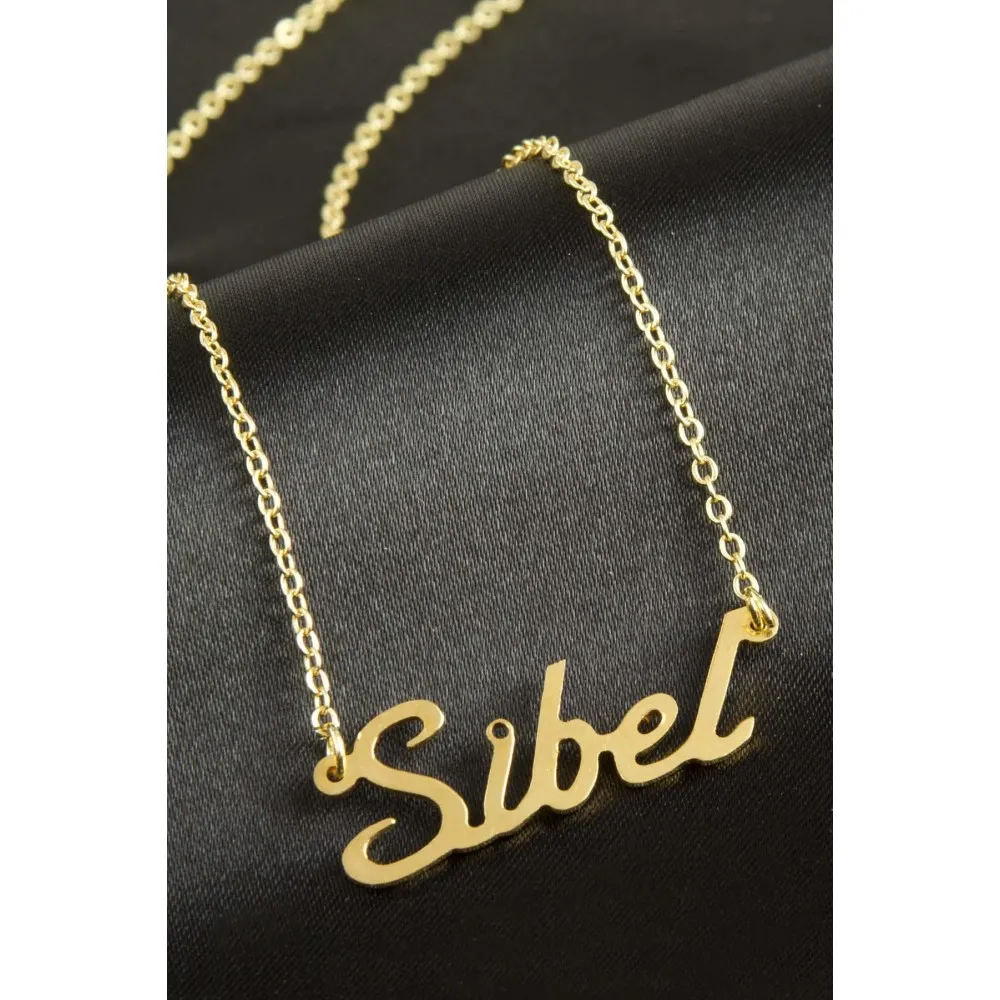 Sibel Isimli Kolye -Sarı