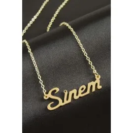 Sinem isimli kolye -Sarı