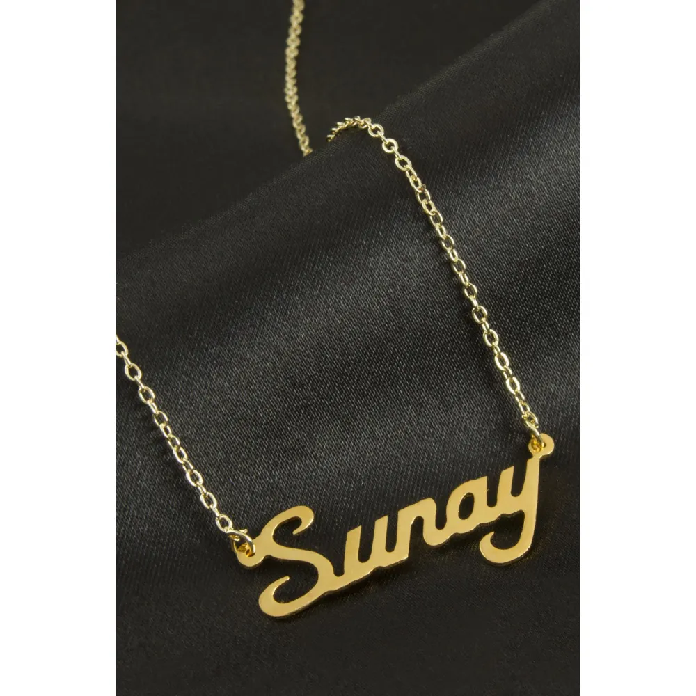 Sunay isimli kolye -Sarı