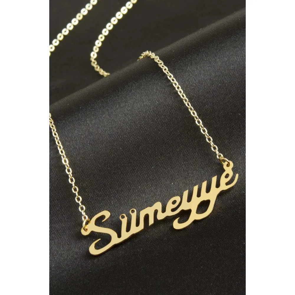 Sümeyye Isimli Kolye -Sarı